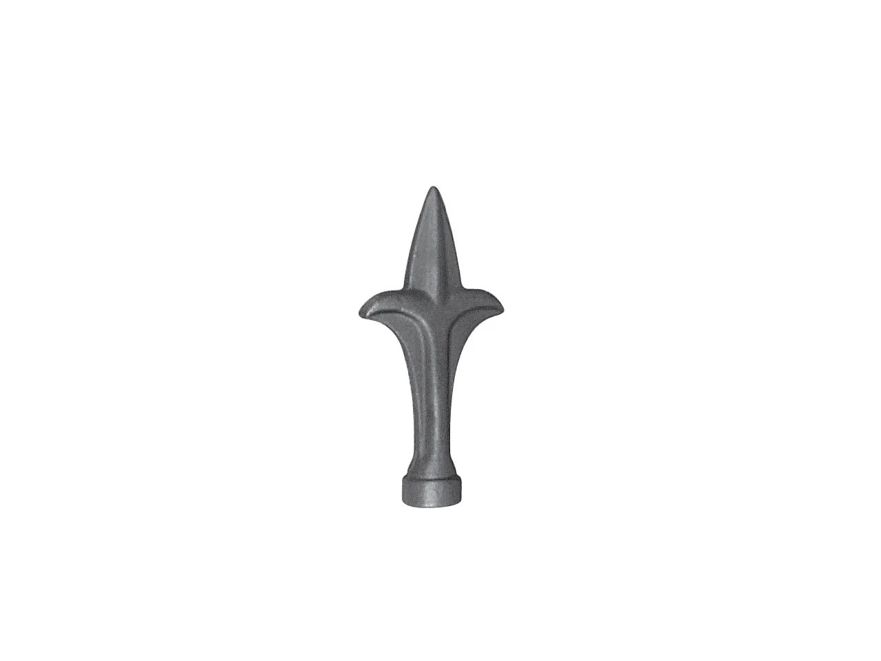 Stalowy grot kuty szpic 135 mm fi 26 mm