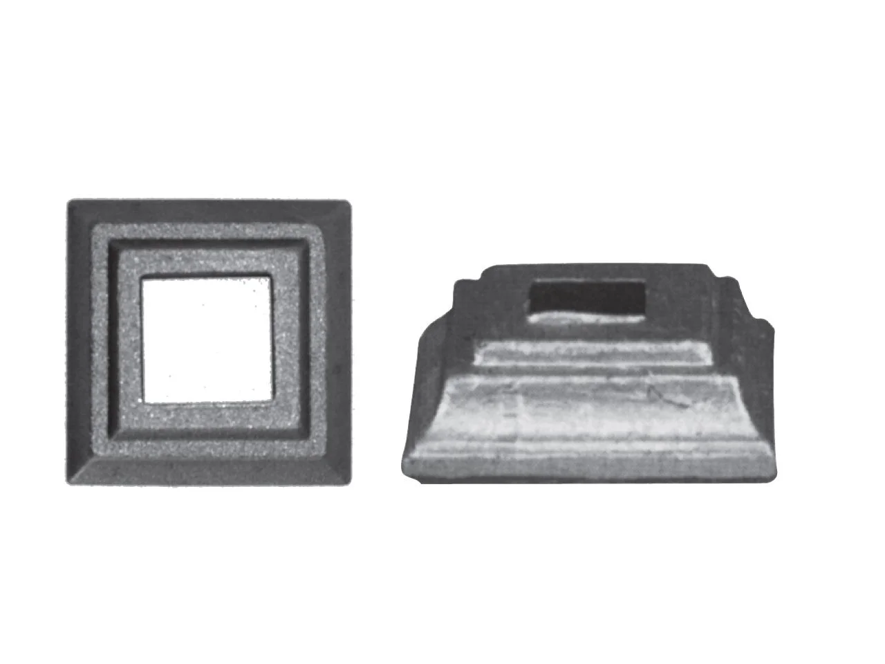 Maskownica stalowa 40x40 mm otwór 12x12 mm