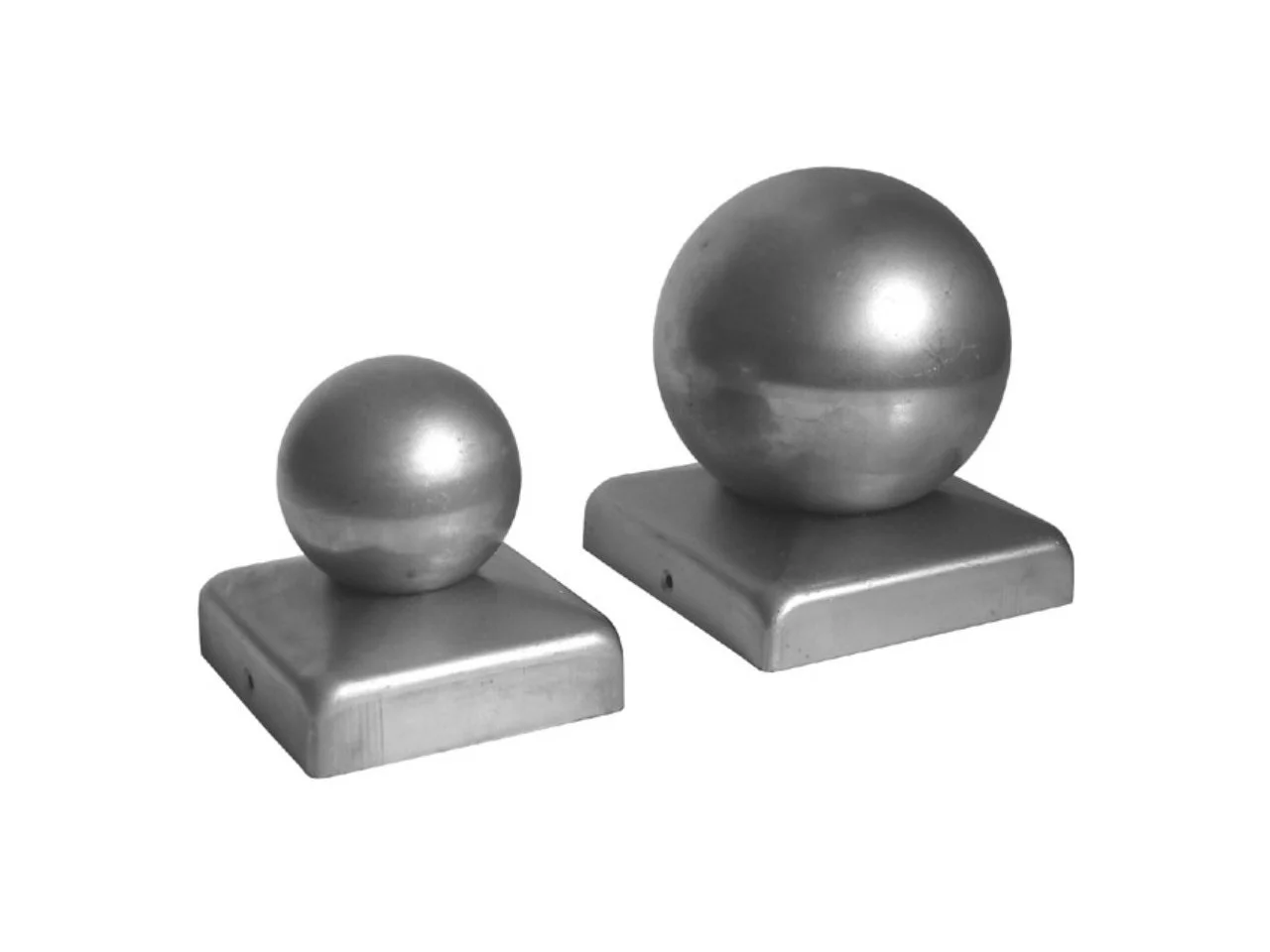 Daszek kwadratowy 120x120 mm z kulą 120 na słupek
