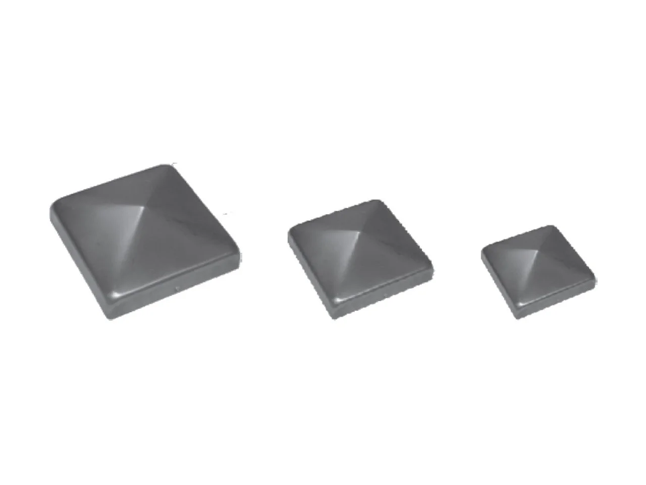 Daszek metalowy na słupek 25x25 mm H 10 mm