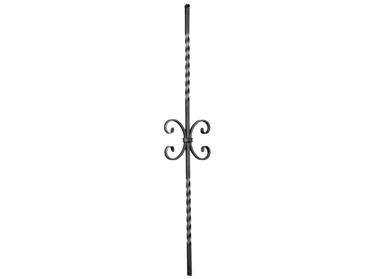 Tralka prosta skręcana ozdobna Ceski 12x12 mm 950x155 mm