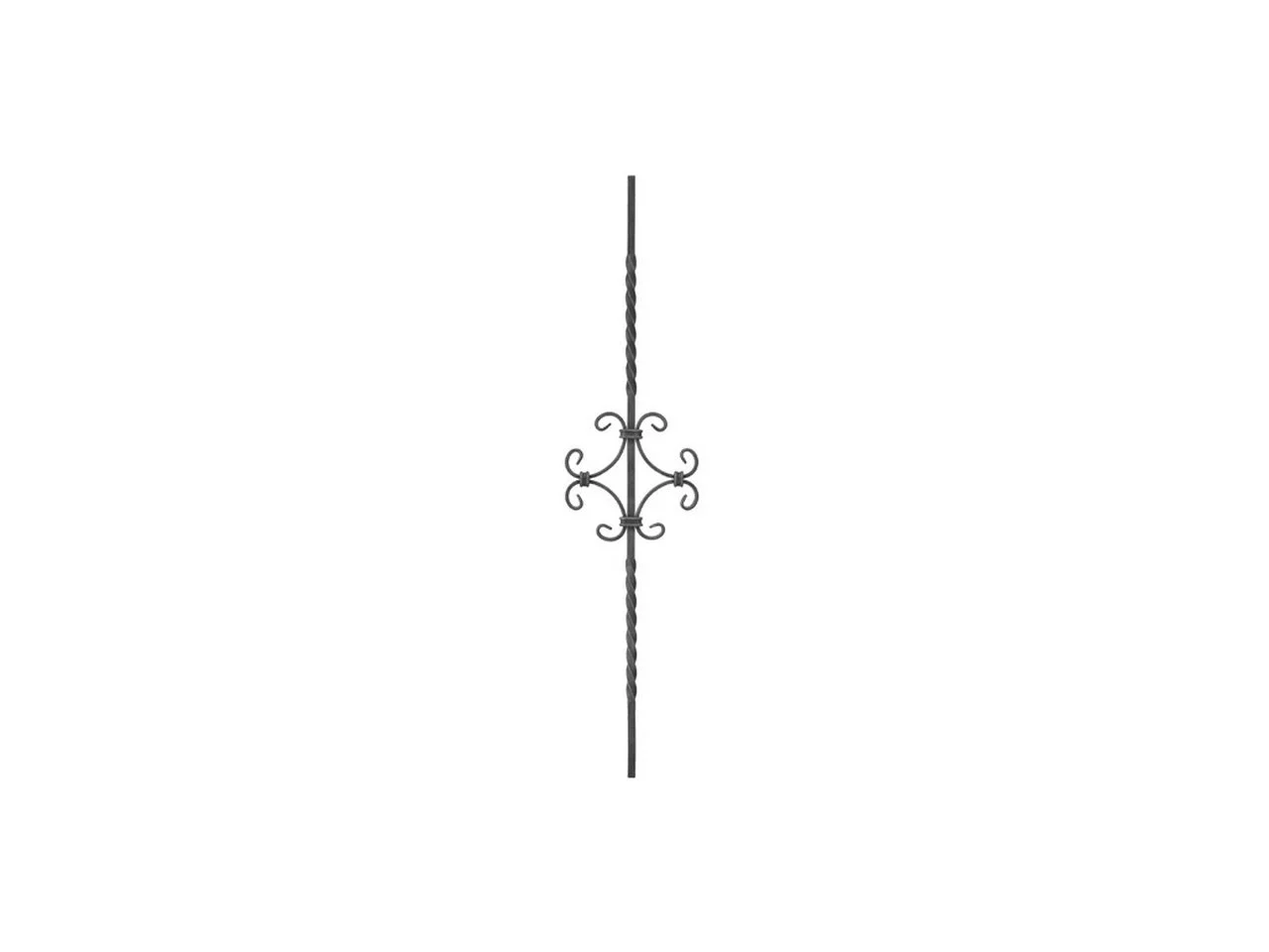 Tralka prosta skręcana Ceski 12x12 mm 950x220 mm