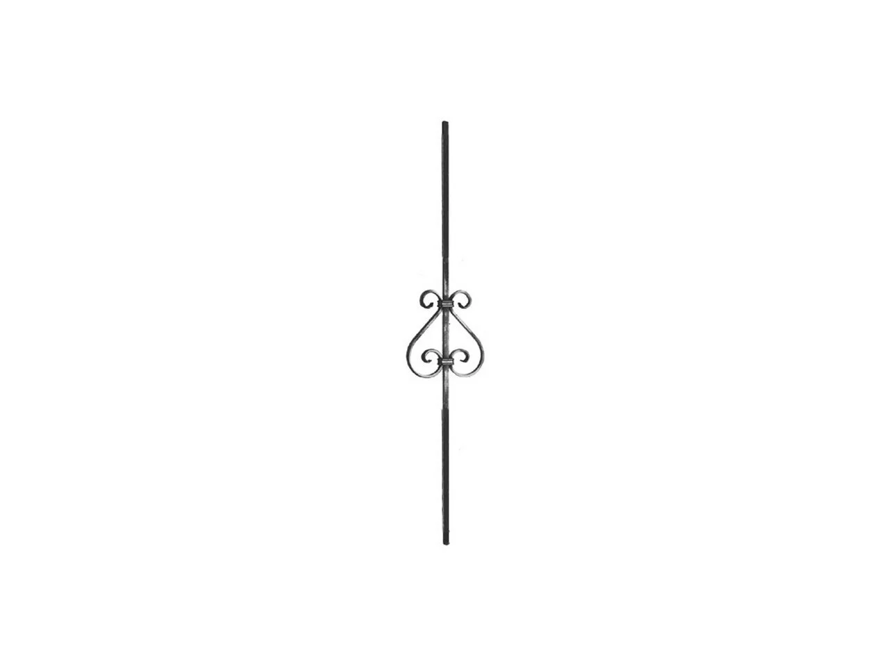 Tralka prosta gładka Eski 12x12 mm 950 mm