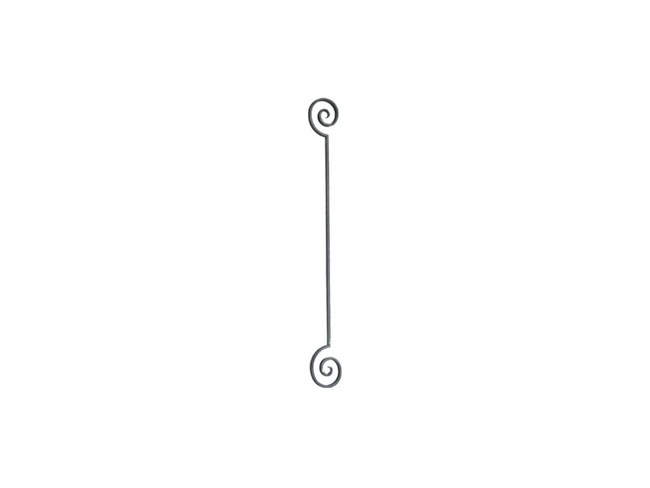 Tralka prosta ze spiralą 12x12 mm 950 mm