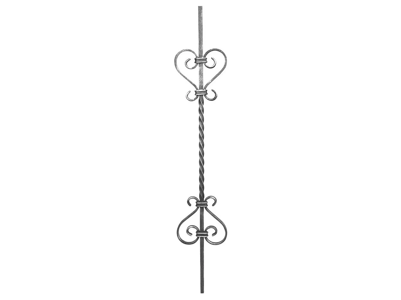 Tralka prosta skręcana Eski 12x12 mm 950x150 mm