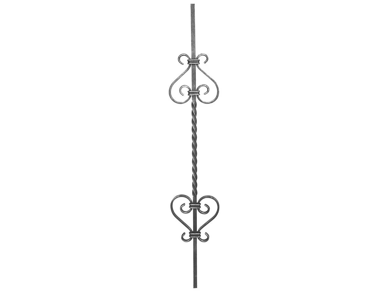 Tralka prosta skręcana Eski 12x12 mm 950x150 mm