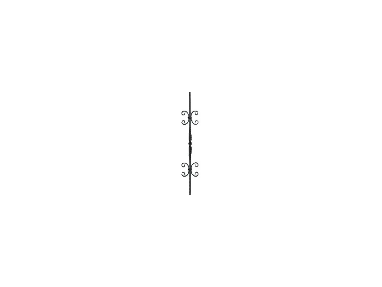 Tralka prosta ozdobna 12x12 mm 950x170 mm