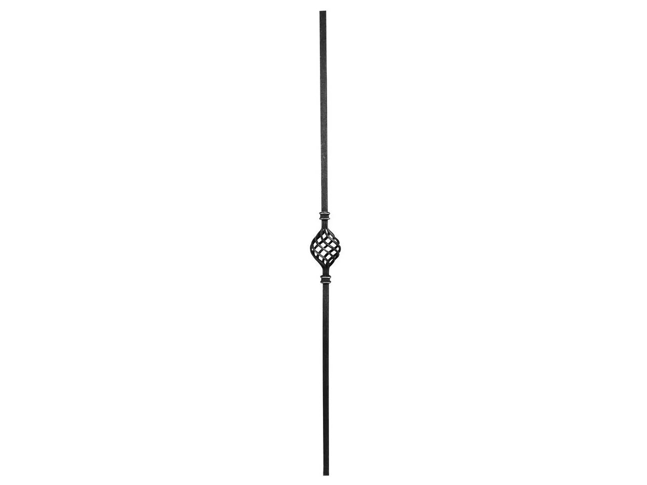 Tralka prosta kuta z koszykiem 12x12 mm 950 mm