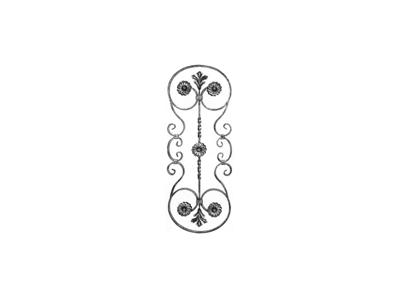 Rozeta Kuta Ornament Stalowy 800x300 mm