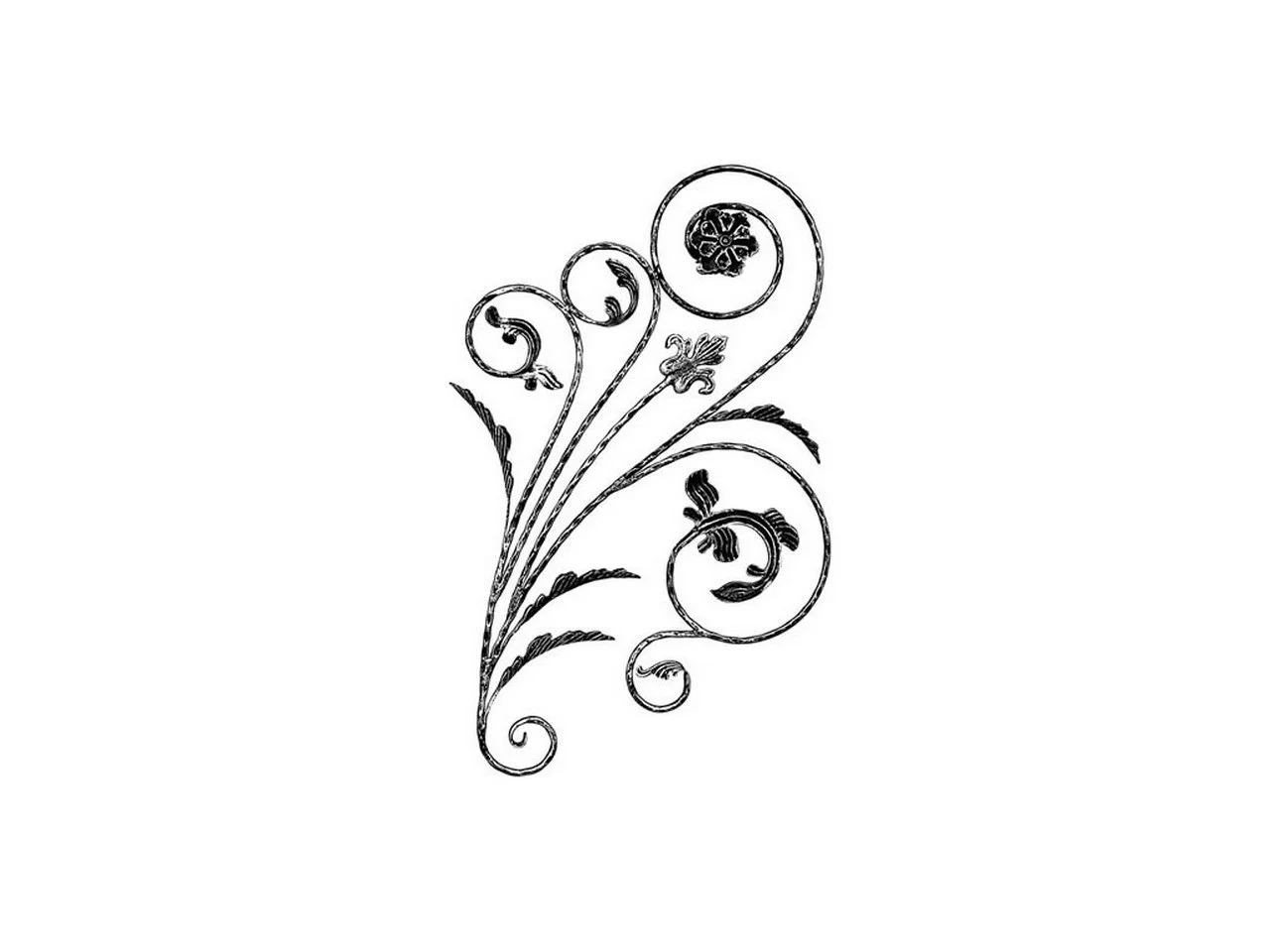 Rozeta Kuta Ornament Stalowy