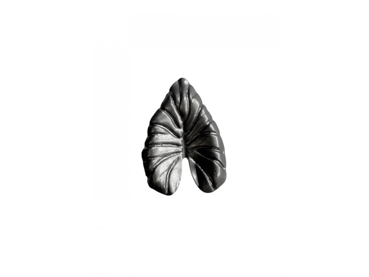 Stalowy liść powoju średni 105x75 mm