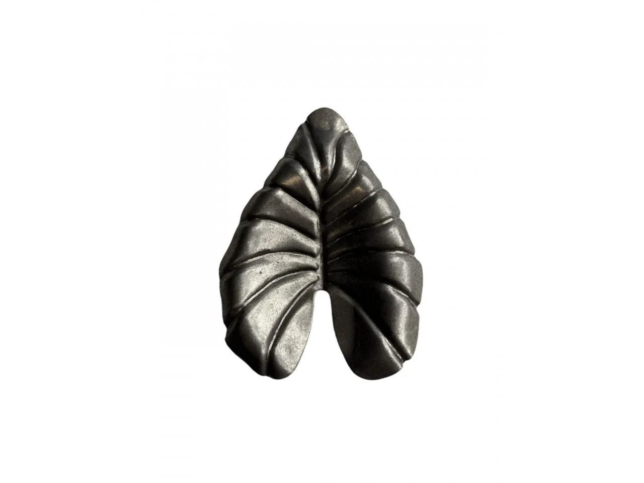Stalowy liść powoju duży 140x100 mm