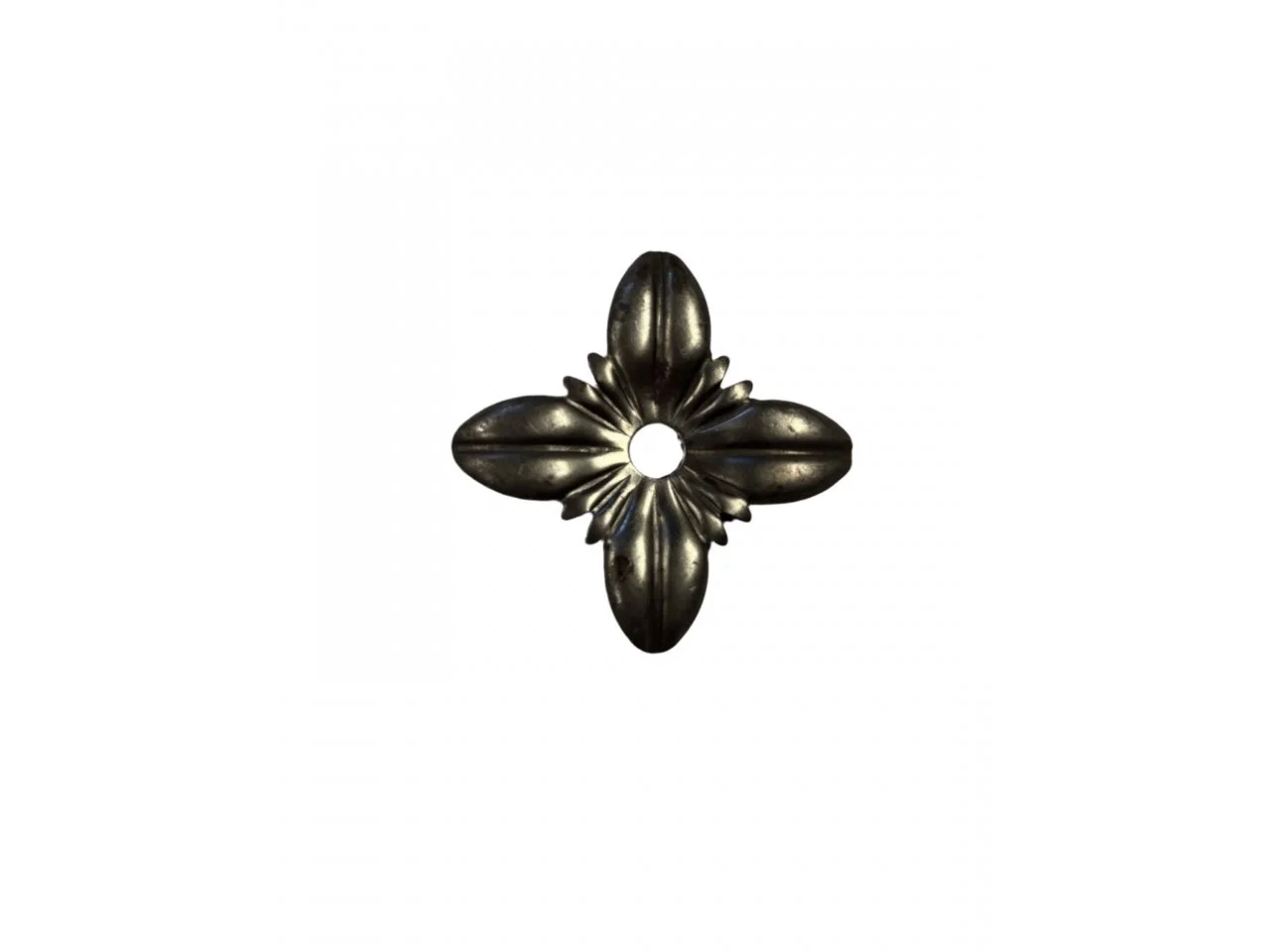 Kwiatek stalowy element kuty mały fi 60 mm