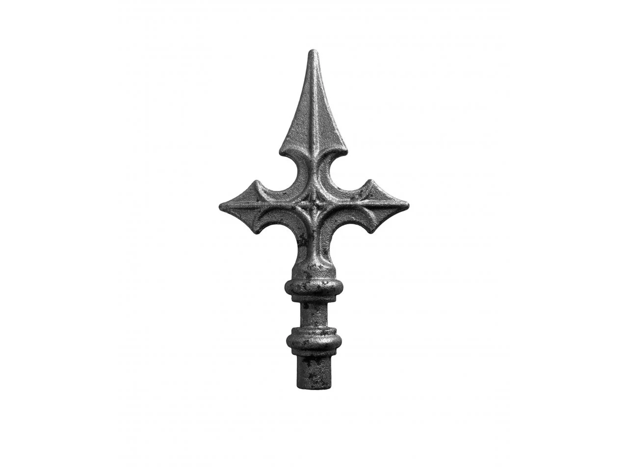 Stalowy Grot Kuty Szpic Krzyż 160x90 mm
