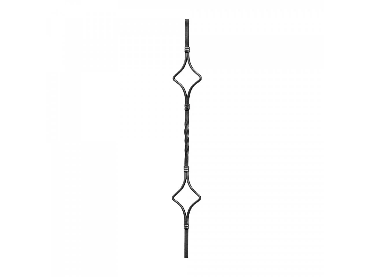 Tralka kuta ozdobna romb podwóny skręcana 12x12 mm 950x100 mm