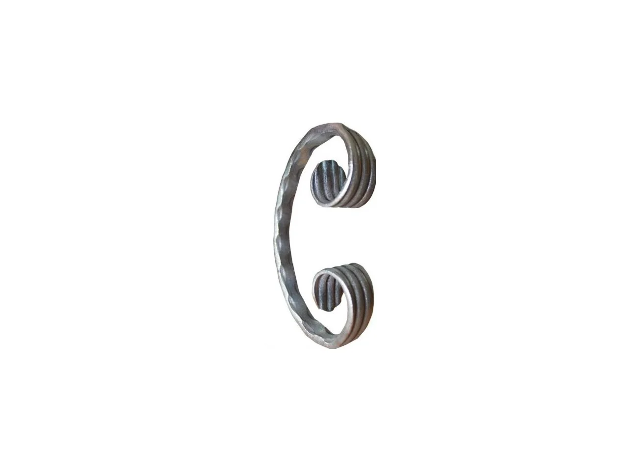 Młotkowane „C”, 80x50mm, 12x6 mm