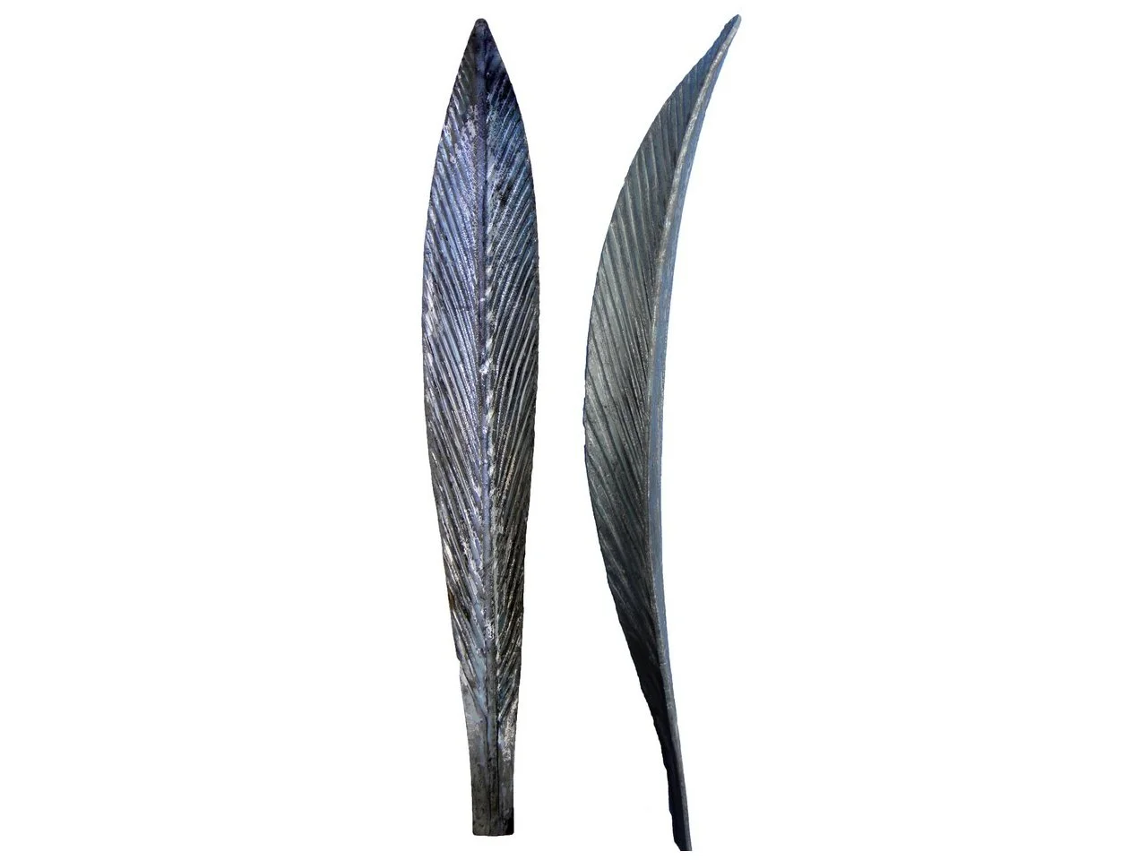 Stalowy kuty liść tulipan duży 250x45 mm