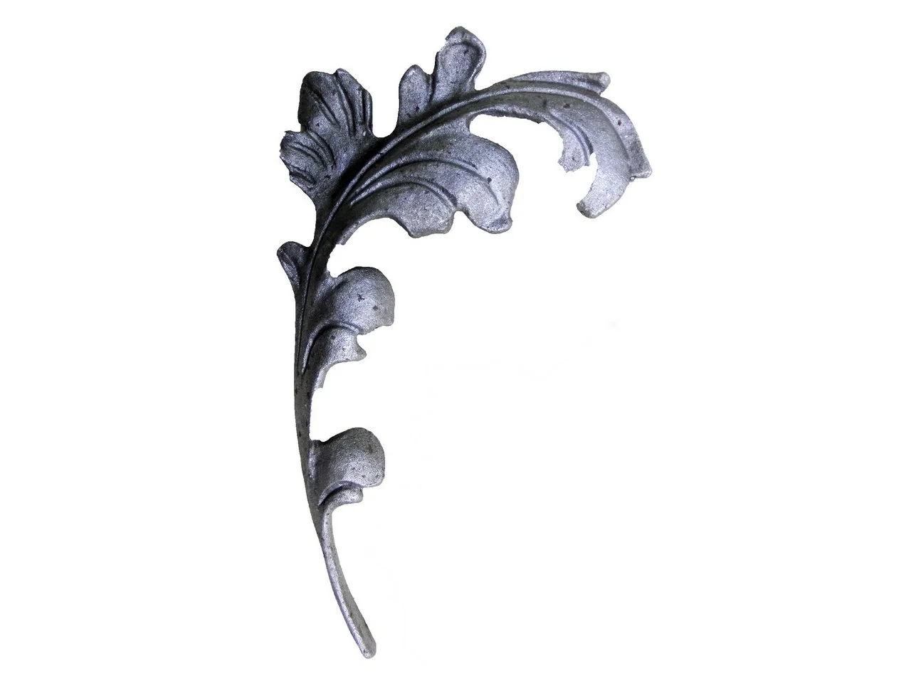 Stalowy kuty liść staliwo 250x150 mm