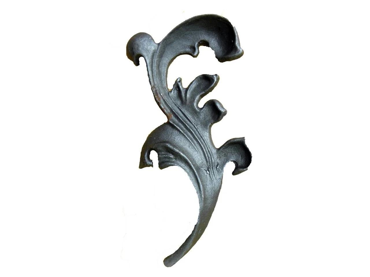 Stalowy kuty liść staliwo 220x105 mm