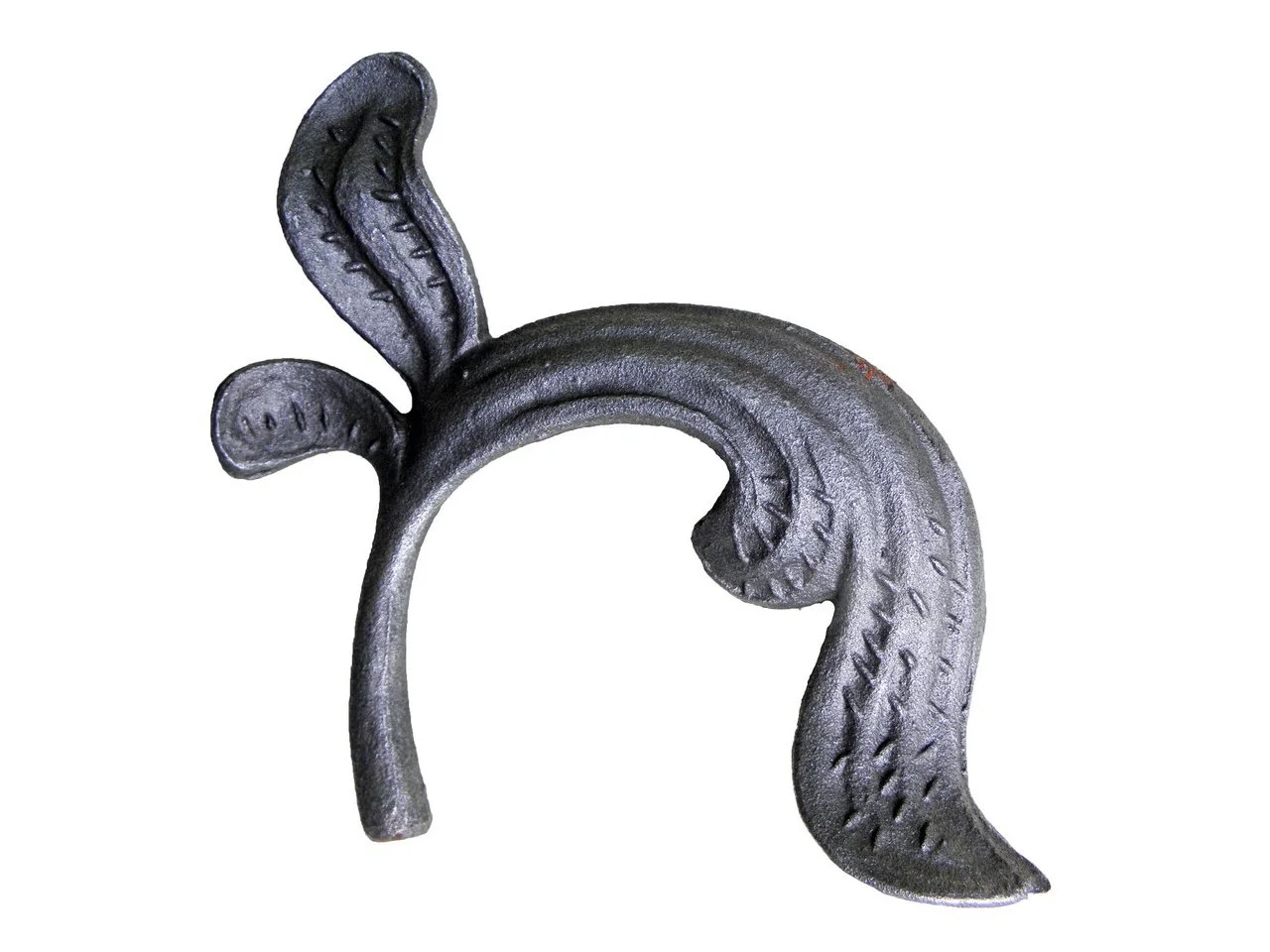 Stalowy kuty liść staliwo180x115 mm