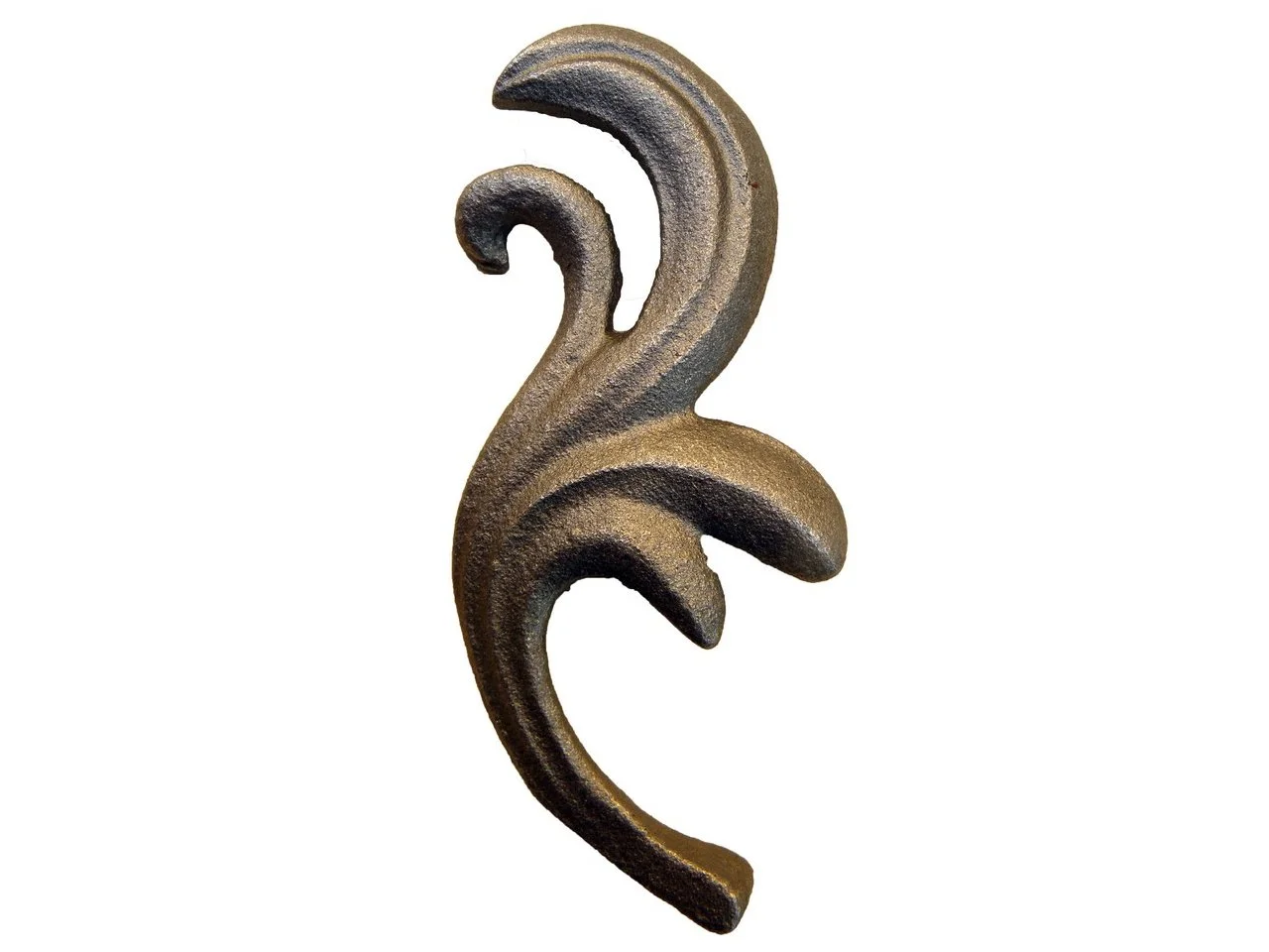 Stalowy kuty liść staliwo 125x52 mm