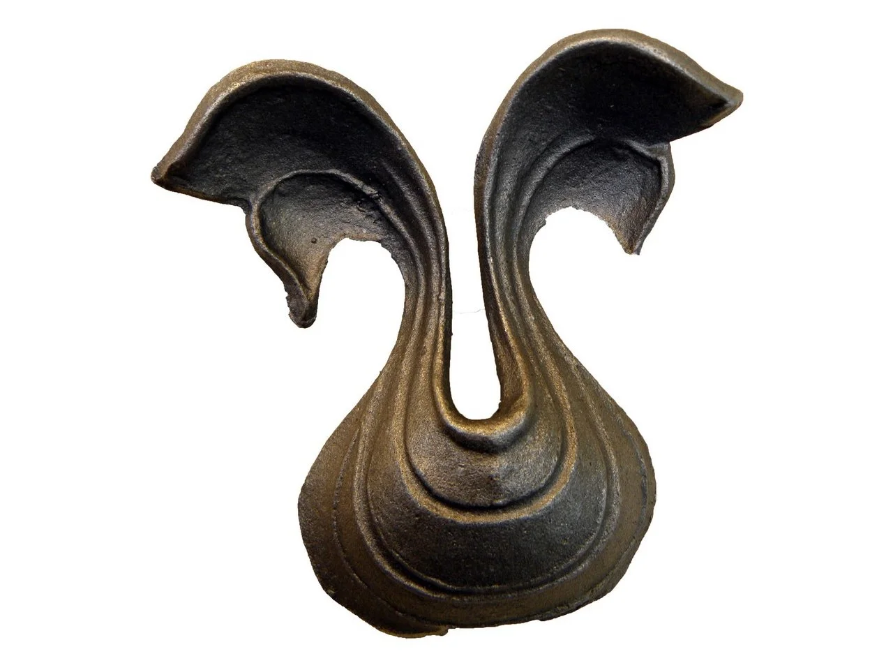 Stalowy kuty liść 225x130 mm