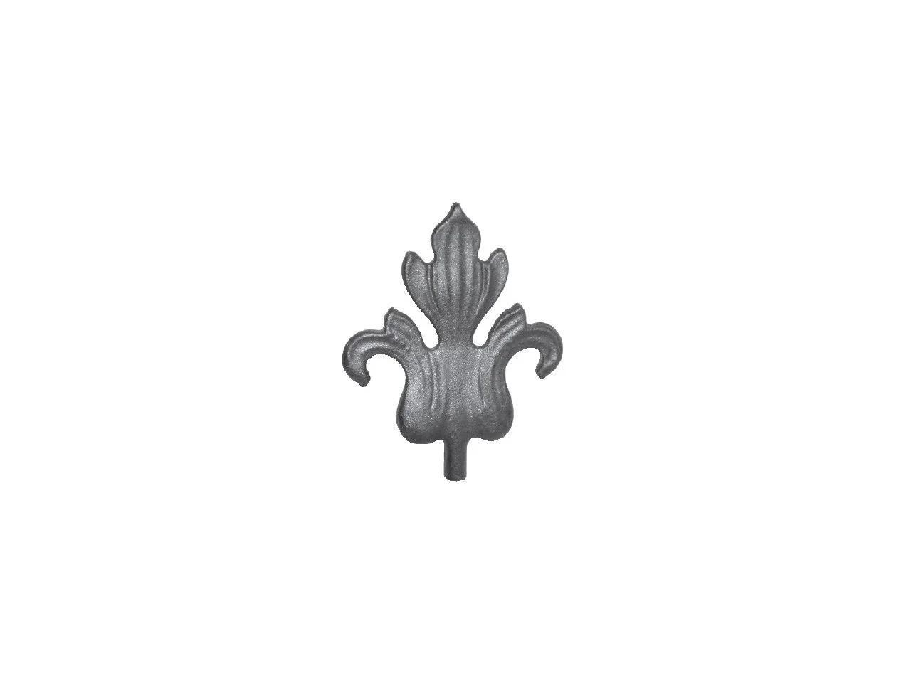 Metalowy kuty liść 135x110 mm