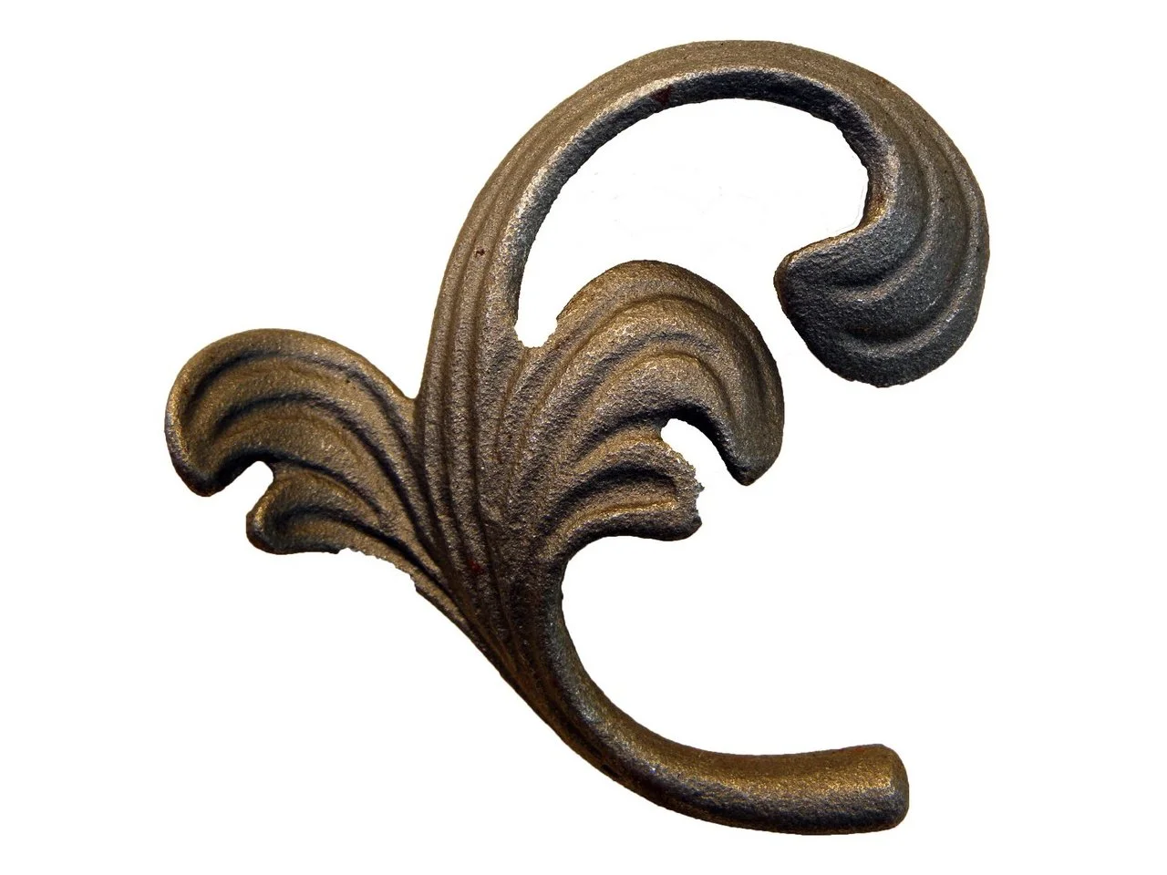 Metalowy kuty liść 115x105 mm
