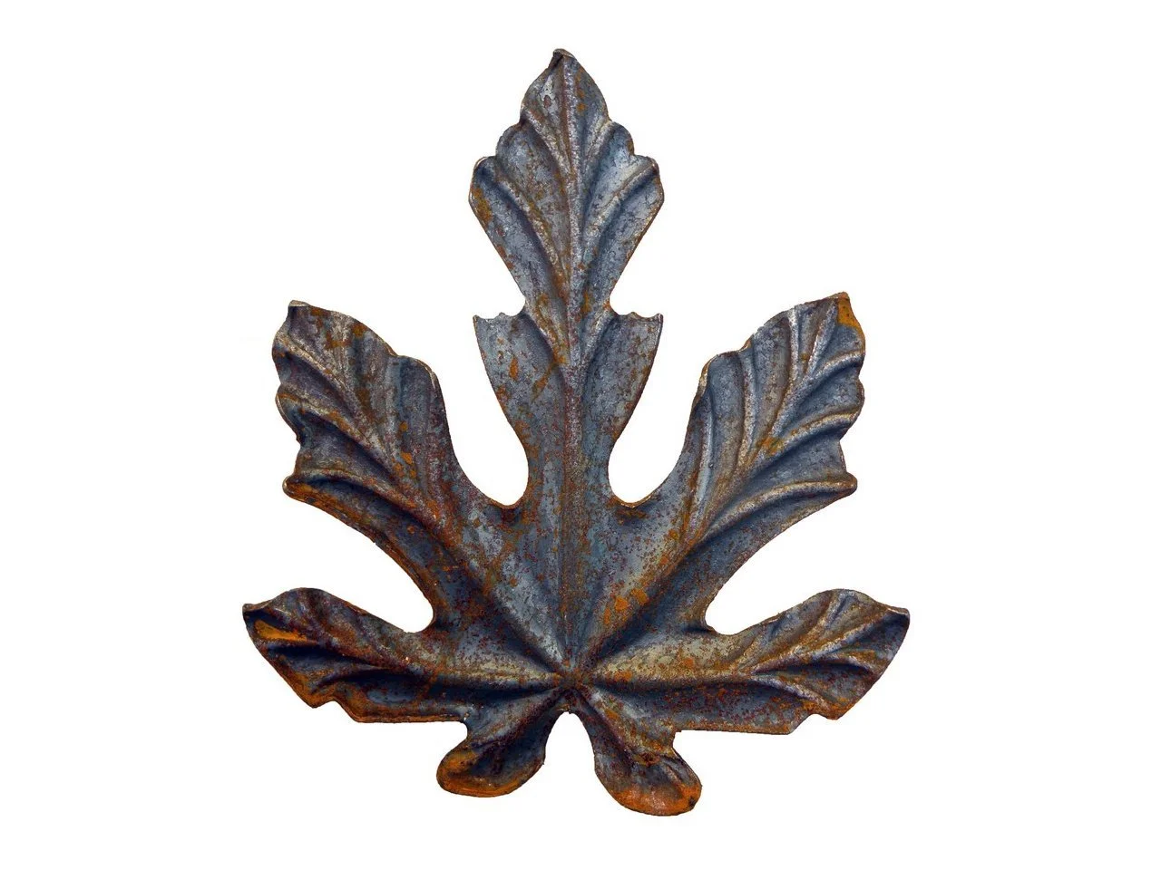 Metalowy liść kuty figowiec duży 230x235 mm