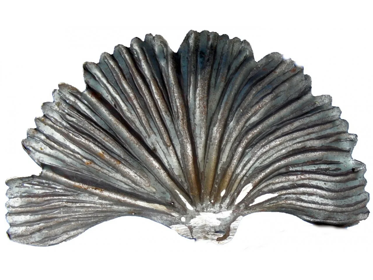 Stalowy liść kuty miłorząb mały 85x140 mm
