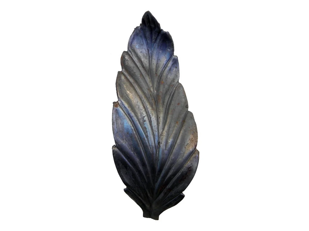 Stalowy liść kuty 240x85 mm