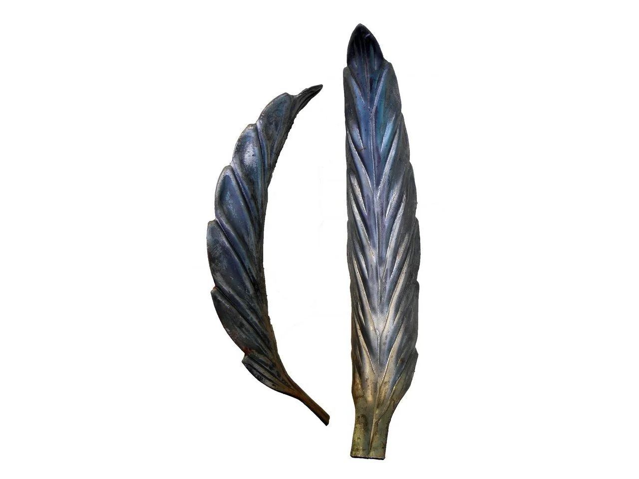 Stalowy liść kuty 235x85 mm