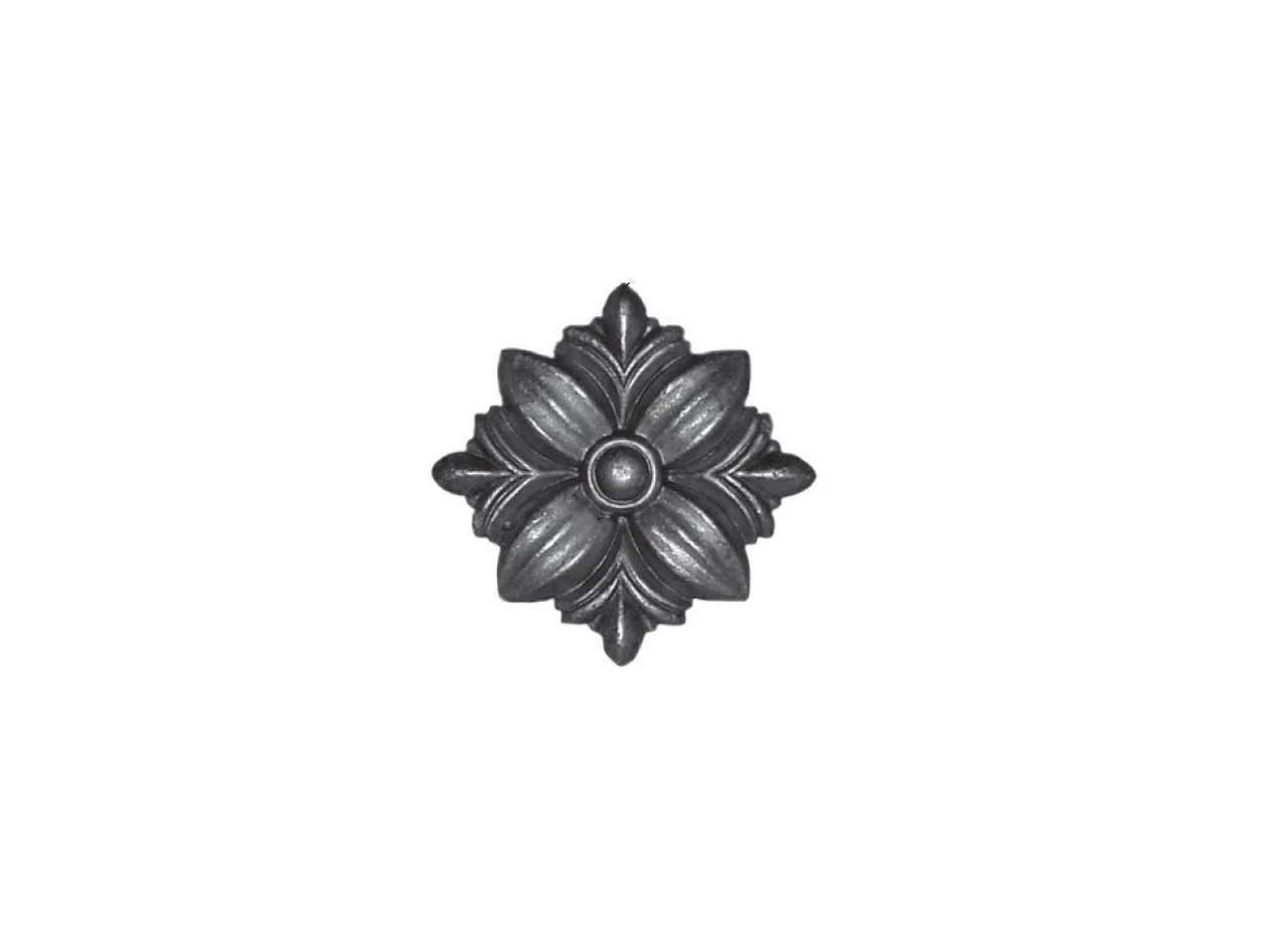 Stalowy kwiat kuty 140x140 mm