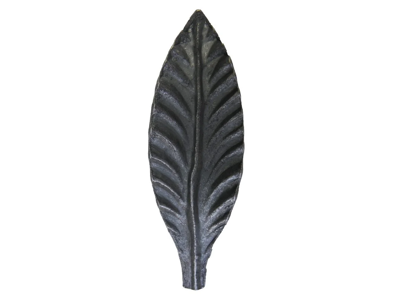 Stalowy liść kuty laur duży 130x45 mm