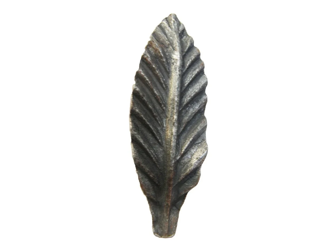 Stalowy liść kuty laur mały 95x30 mm