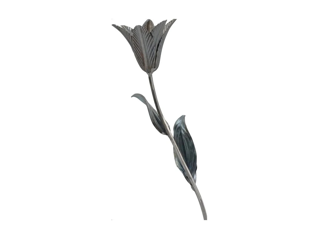 Stalowy kwiat Lilia gałązka 450x120 mm