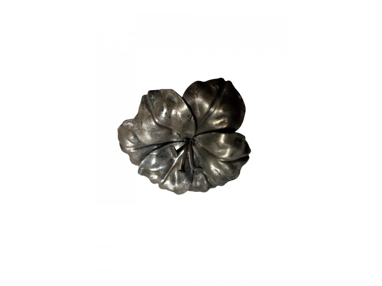 Stalowy kwiat Hibiskus pąk duży 160x110 mm