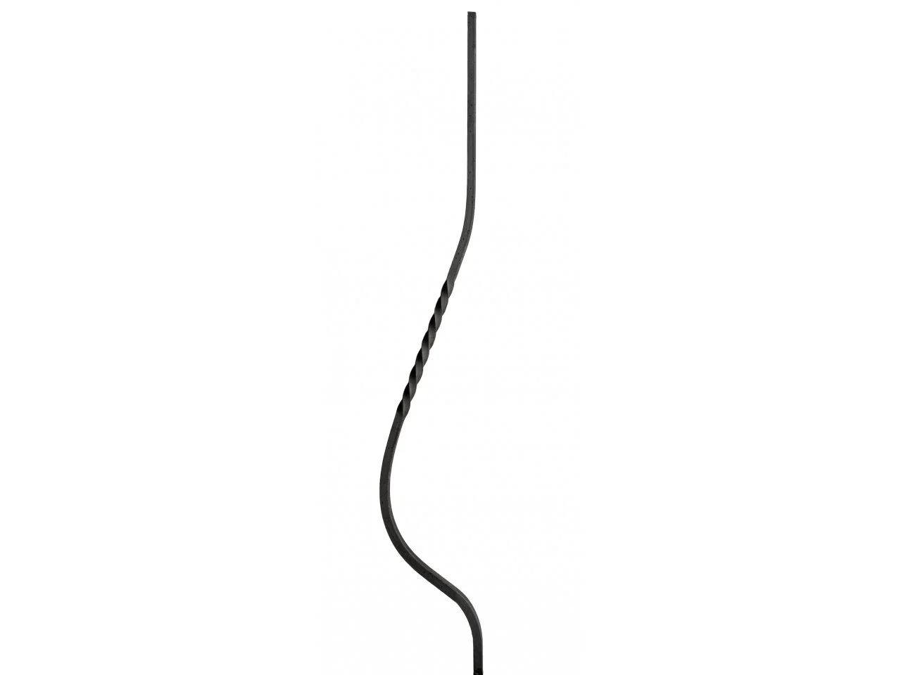 Wyrób kuty: Kuta tralka balustradowa gięta skręcana 12x12 mm 920x135 mm