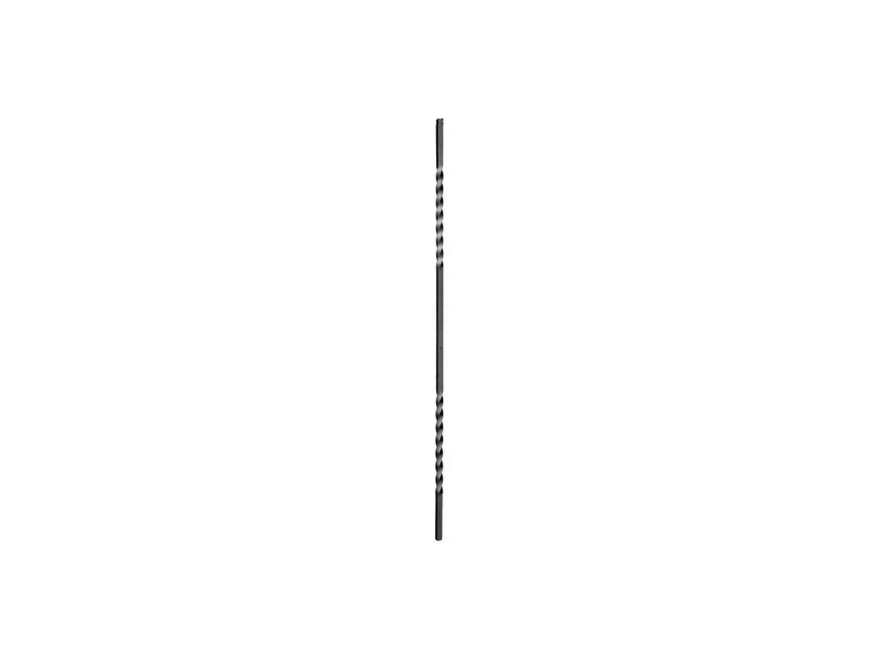 Wyrób kuty: Kuta tralka balustradowa prosta z dwoma skręceniami 14x14 mm 950 mm