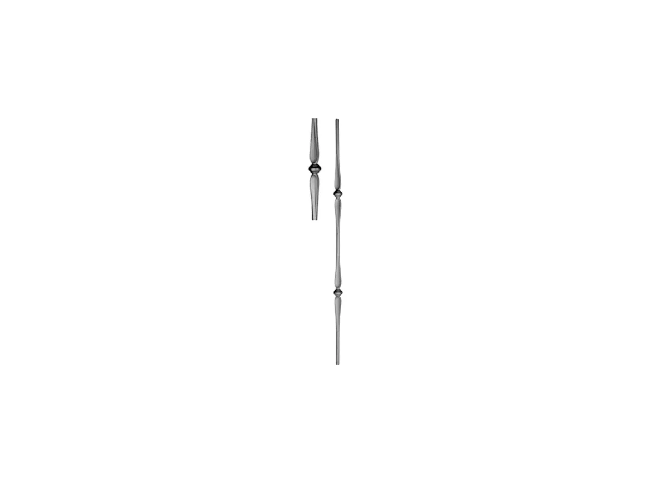 Wyrób kuty: Kuta tralka prosta balustradowa fi 14 mm 1000 mm