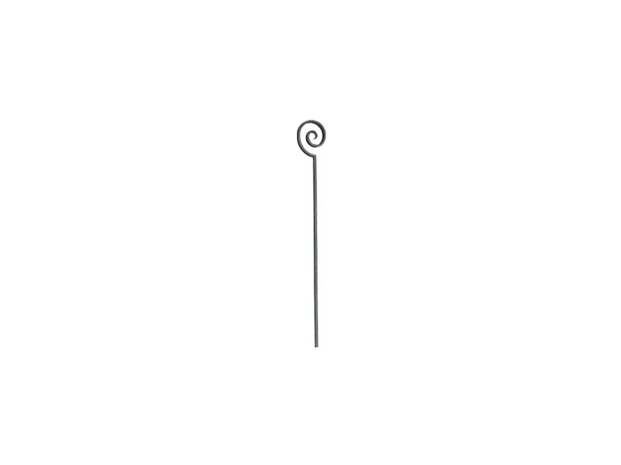 Wyrób kuty: Kuta tralka prosta ze spiralą ozdobną 12x12 mm 950 mm