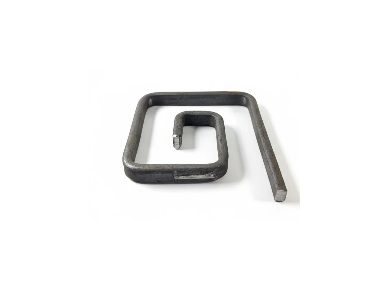 Wyrób kuty: Kuty element skrętny grek ozdobny 120x100 mm 12x6 mm