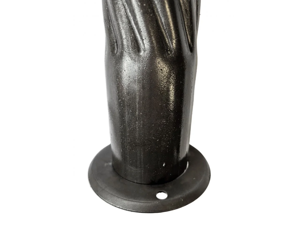Wyrób kuty: Kuty słup balustradowy ozdobny z kulą fi 76 mm 910 mm