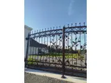Wyrób kuty: Artystyczna Kuta Brama Wjazdowa z Botanicznym Ornamentem