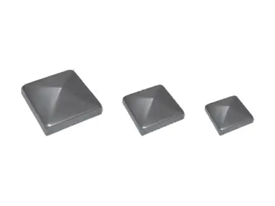 Wyrób kuty: Daszek metalowy kwadratowy na słupek ogrodzeniowy 80x80 mm 20 mm