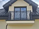Wyrób kuty: Kuta Balustrada Balkonowa 'Secesyjne Pnącza'