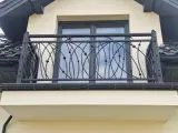 Wyrób kuty: Kuta Balustrada Balkonowa 'Secesyjne Pnącza'