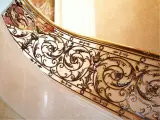 Wyrób kuty: Kuta Balustrada Secesyjna z Ornamentyką Roślinną