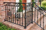 Kuta balustrada zewnętrzna ornamentalna, model BKZ34 — odtworzone ujęcie oryginalne. Wizualizacja AI.