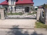 Wyrób kuty: Kuta Brama Przesuwna i Ogrodzenie z Motywem Liściastym